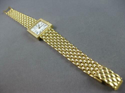 ESTATE .52CT DIAMOND 14KT YELLOW GOLD TIFFANY & CO SQUARE PANTHER LADY'S WATCH