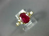 1.57CT DIAMOND & AAA RUBY 14KT YELLOW GOLD OVAL & ROUND CLASSIC ENGAGEMENT RING