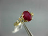 1.57CT DIAMOND & AAA RUBY 14KT YELLOW GOLD OVAL & ROUND CLASSIC ENGAGEMENT RING