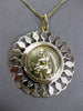 ANTIQUE LARGE 14KT YELLOW GOLD HANDCRAFTED S. GIUDA TADDEO SAINT PENDANT #24026