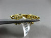 ESTATE LARGE 1.80CT DIAMOND & SAPPHIRE 14KT YELLOW GOLD 3D CRISS CROSS EARRINGS