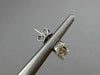 ESTATE .51CT DIAMOND 14KT WHITE GOLD 3D OVAL ETOILE UMBRELLA HANGING EARRINGS