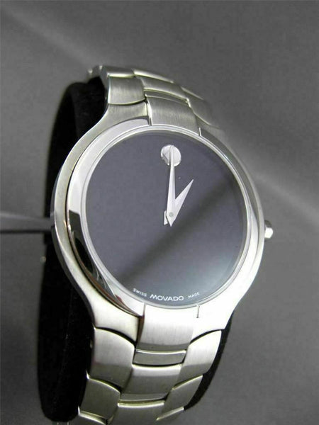 Movado black face best sale