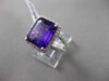 ESTATE LARGE 6.22CTW DIAMOND & AAA AMETHYST 14KT WHITE GOLD HALO ENGAGEMENT RING