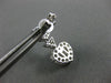 ESTATE 1.74CT ROUND & BAGUETTE DIAMOND 18KT WHITE GOLD 3D DOUBLE HEART EARRINGS