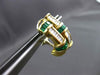 ESTATE LARGE 2.70CT DIAMOND & EMERALD 18K TWO TONE GOLD CLIP ON EARRINGS E/F VVS
