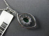 .70CT DIAMOND & AAA EMERALD 18K WHITE GOLD 3D DOUBLE HALO MARQUISE SHAPE PENDANT