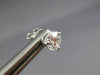 ESTATE 1.05CT DIAMOND 14KT WHITE GOLD CLASSIC 3 PRONG ROUND STUD EARRINGS #25971