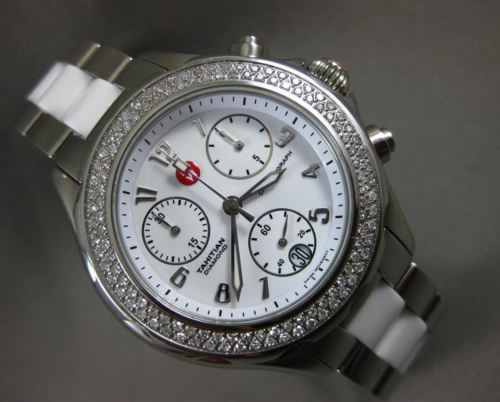 Michele tahitian diamond clearance watch