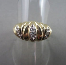 ESTATE .10CTW DIAMOND 14KT YELLOW & WHITE GOLD COCKTAIL RING BEAUTIFUL!!! #17269