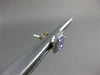 ESTATE 1.28CT DIAMOND & AAA TANZANITE 18KT WHITE GOLD 3D OCTAGON STUD EARRINGS