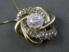 ESTATE 1.0CT FANCY COLOR DIAMOND 14KT WHITE & YELLOW GOLD FLOATING STAR PENDANT