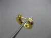 ESTATE .72CT DIAMOND & AAA SAPPHIRE 14KT YELLOW GOLD 3D HUGGIE EARRINGS #25790