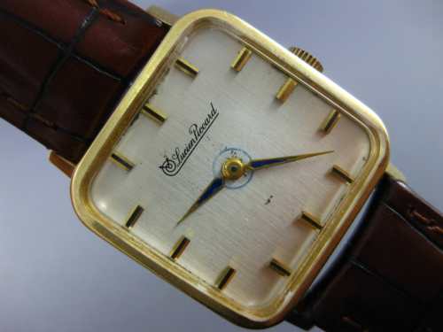 ANTIQUE LUCIEN PICCARD 14KT YELLOW GOLD CLASSIC SQUARE  display picture 3