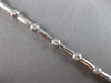 ESTATE .56CT DIAMOND 14K WHITE GOLD ROUND BEZEL BY THE YARD LOVE TENNIS BRACELET