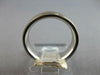 ESTATE 14KT WHITE GOLD MATTE & SHINY SOLID COMFORT FIT WEDDING ANNIVERSARY RING