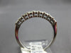 .45CT DIAMOND 14KT WHITE GOLD 3D ROUND 2MM SHARED PRONG WEDDING ANNIVERSARY RING