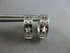 .20CT DIAMOND 14KT WHITE GOLD 3D MULTI HEART ETOILE STAR HUGGIE HANGING EARRINGS