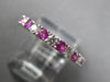 .86CT DIAMOND & AAA PINK SAPPHIRE 18KT WHITE GOLD SEMI ETERNITY ANNIVERSARY RING