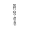 .29CT DIAMOND 18KT WHITE GOLD 3D FILIGREE BEZEL ETERNITY BAMBOO ANNIVERSARY RING