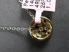 .55CT DIAMOND 14KT YELLOW GOLD 3D ROUND CLUSTER INVISIBLE HALO FLOATING PENDANT