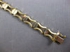 ESTATE 14KT WHITE & YELLOW GOLD 3D MATTE & SHINY SCREW DESIGN FUN LOVE BRACELET