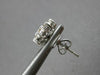 ESTATE .40CT DIAMOND 14KT WHITE GOLD CLASSIC CLUSTER FLOWER STAR STUD EARRINGS