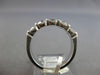 ESTATE LARGE 1.50CT DIAMOND 14K WHITE GOLD SHARED PRONG WEDDING ANNIVERSARY RING