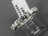 ESTATE 2.40CT BAGUETTE & ROUND CUT DIAMOND 14KT WHITE GOLD ETERNITY RING #22295