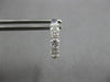 1.02CT DIAMOND 18KT WHITE GOLD 3D 3 STONE PAST PRESENT FUTURE LEVERBACK EARRINGS