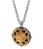 18KT YELLOW GOLD & 925 SILVER HANDCRAFTED FILIGREE FLORAL BY THE YARD NECKLACE