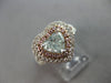 LARGE GIA 1.73CT WHITE PINK & BLUE DIAMOND 18KT WHITE GOLD HALO ENGAGEMENT RING