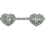 4.99CT DIAMOND 18KT WHITE GOLD 3D ROUND & BAGUETTE MULTI HEART TENNIS BRACELET