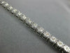 ESTATE 1.0CT DIAMOND 14K WHITE GOLD 3D ROUND DIAMOND CUT CLASSIC TENNIS BRACELET