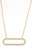 ESTATE .25CT DIAMOND 14KT YELLOW GOLD 3D CLASSIC OPEN OVAL LOVE NECKLACE