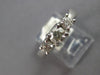 ESTATE .82CT DIAMOND 14KT WHITE GOLD 3D CLASSIC 3 STONE LUCIDA ENGAGEMENT RING