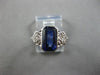 1.84CT OLD MINE DIAMOND & AAA SAPPHIRE 14K 2 TONE GOLD 3D ENGAGEMENT RING #27941