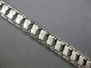 ESTATE WIDE 14KT WHITE GOLD 3D CLASSIC MATTE & SHINY CRISS CROSS FUN BRACELET