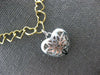 ESTATE 1.61CT DIAMOND 18KT 2 TONE GOLD HEART LOVE BY THE YARD LOVE FUN NECKLACE