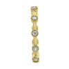 .29CT DIAMOND 18KT YELLOW GOLD FILIGREE ETERNITY BAMBOO WEDDING ANNIVERSARY RING