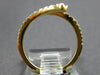 .39CT DIAMOND 18KT YELLOW GOLD 3D GRADUATING CRISS CROSS SNAKE FLEXIBLE FUN RING