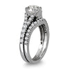 1.75CT DIAMOND 14KT WHITE GOLD ROUND V SHAPE ENGAGEMENT WEDDING ANNIVERSARY RING