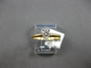 ESTATE .20CT DIAMOND 14KT 2 TONE GOLD ROUND SOLITAIRE 4 PRONG ENGAGEMENT RING