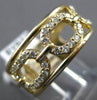 ESTATE WIDE .60CT DIAMOND 14KT YELLOW GOLD 3D MULTI OVAL LOVE KNOT FUN RING