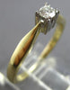 ESTATE .15CT DIAMOND 14K 2 TONE GOLD 3D CLASSIC SOLITAIRE ENGAGEMENT RING #28007