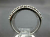 WIDE 1.75CT DIAMOND 18KT WHITE GOLD 3D ROUND MULTI ROW CLASSIC ANNIVERSARY RING