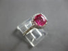 1.4CT DIAMOND & AAA PINK SAPPHIRE 14KT WHITE GOLD OVAL & ROUND ENGAGEMENT RING