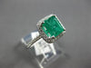 1.72CT DIAMOND & AAA EMERALD 18KT WHITE GOLD CLASSIC SQUARE HALO FRIENDSHIP RING
