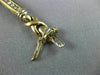 ESTATE LARGE 1.36CT DIAMOND 14KT YELLOW GOLD 3D CLASSIC X LOVE TENNIS BRACELET