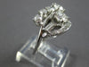 ANTIQUE WIDE 1.94CT OLD MINE DIAMOND 14KT WHITE GOLD 3D ART DECO ENGAGEMENT RING